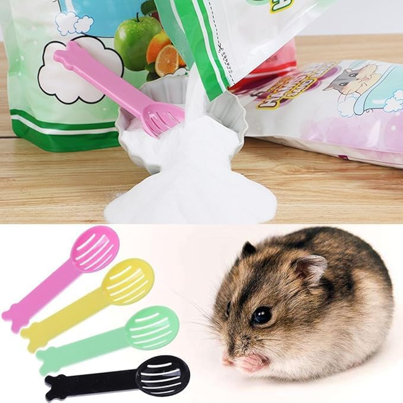 Plastic Hamster Sand Bath Scoop,6Pcs Plastic Hamster Sand Bath Scoop,Hamster Litter Scooper,Hamster Sand Bath Plastic Litter Scoop,Hamster Poop Scoop Sand Bath Scoop,Hamster Litter Scooper Sand Spoon image number 2