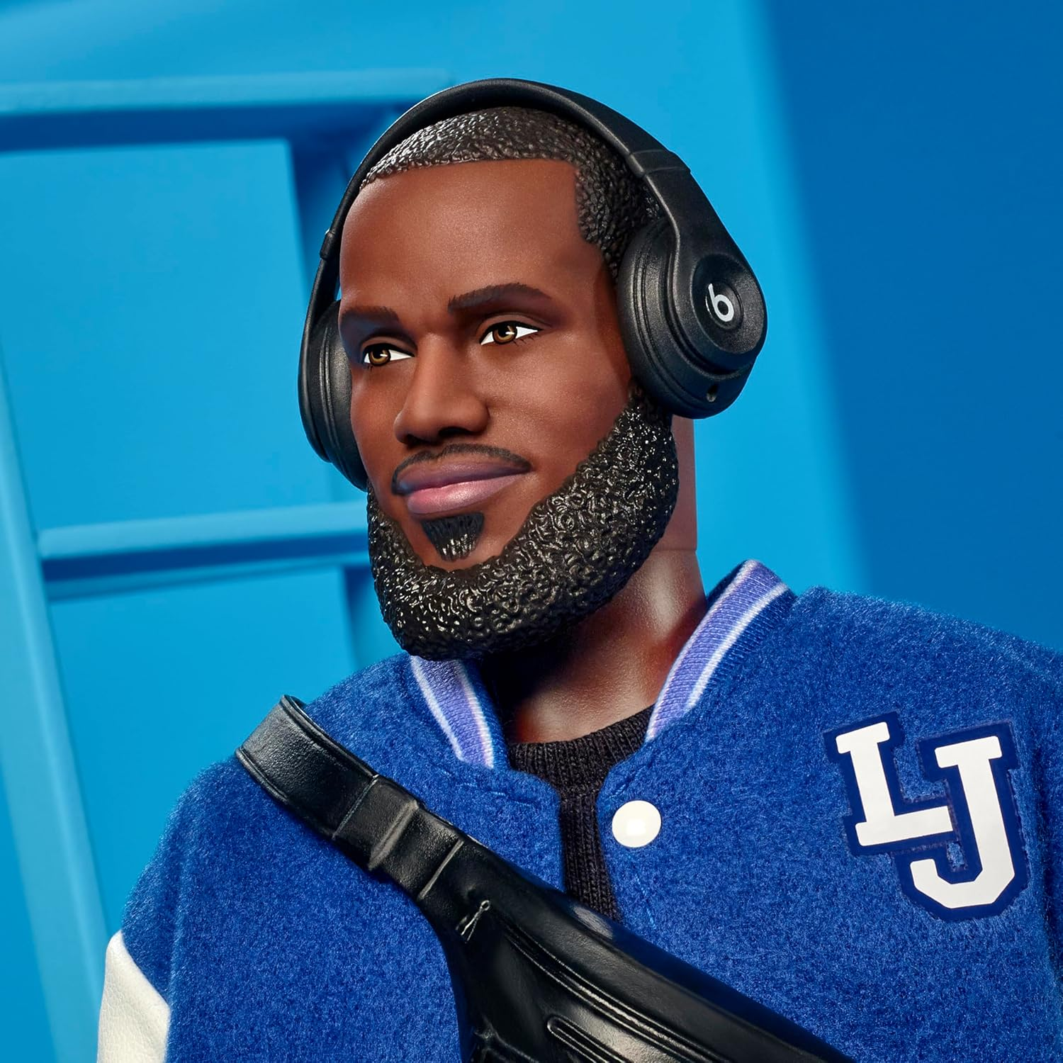 Barbie Signature Lebron James Kenbassadors Doll Collectible with Varsity Bomber Jacket Outfit & Accessories Including Headphones, Sunglasses, & More image number 4