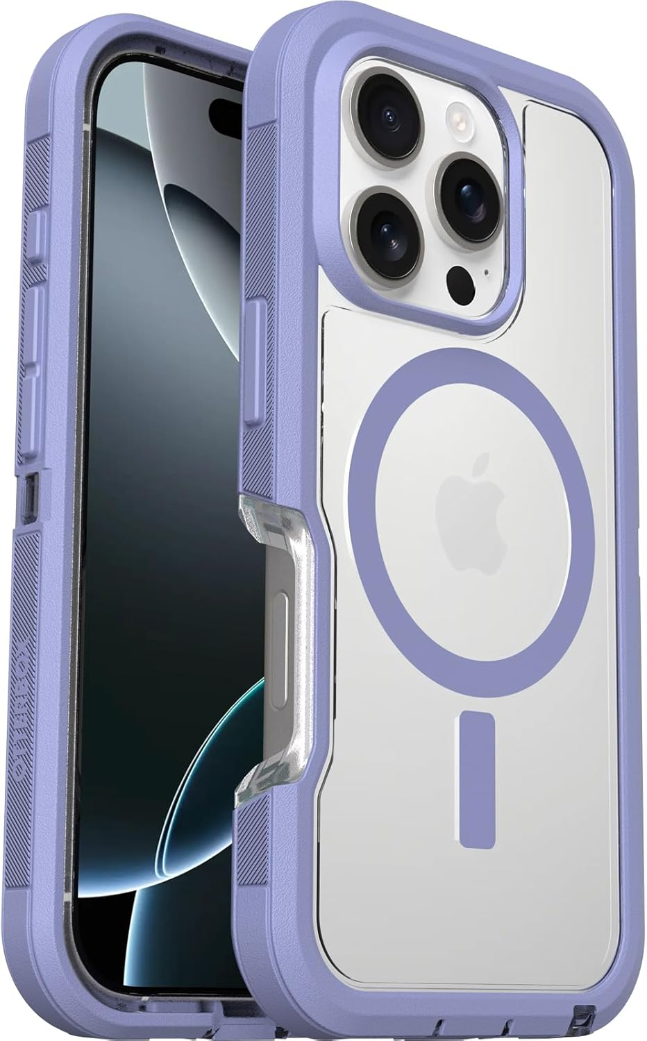 Otterbox Defender XT Clear Iphone 16 Pro Max Case, Lavender Haze - Clear/Purple US Military MIL Standard image number 5