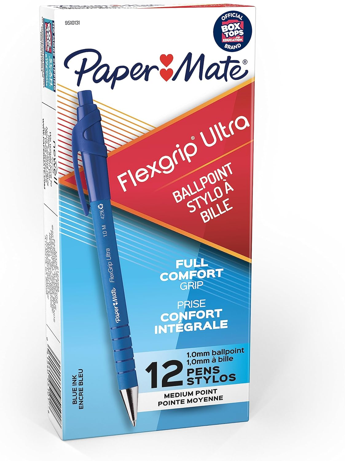 Paper Mate Flex Grip RT 1.0Mm, Blue 12 Pack