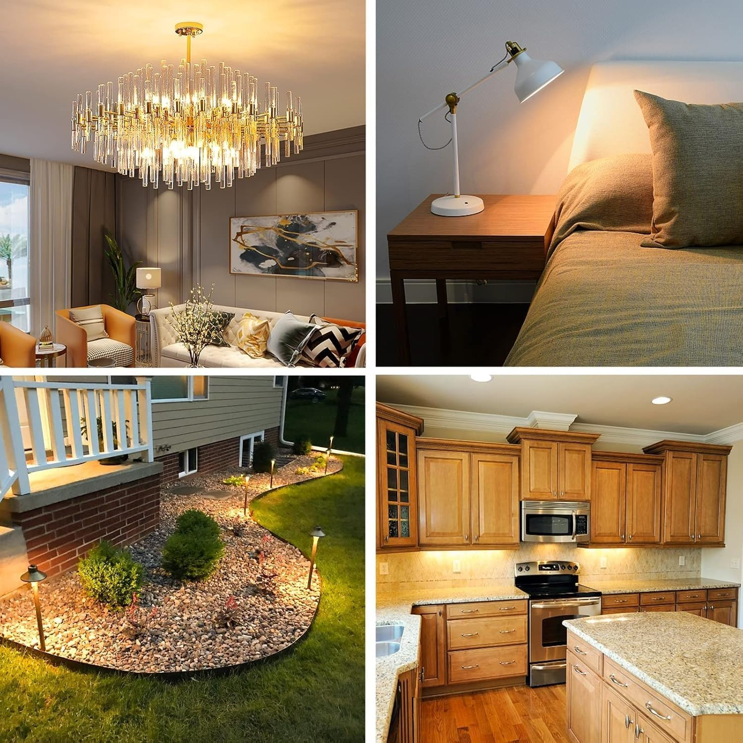 G8 LED Bulb 220-240V AC 10W Equivalent to 100W Halogen Bulb, T3 JC Type Bi-Pin Base, 1000 Lm, 4 Pack for Home Lighting, Dimmable(Cool White) image number 1