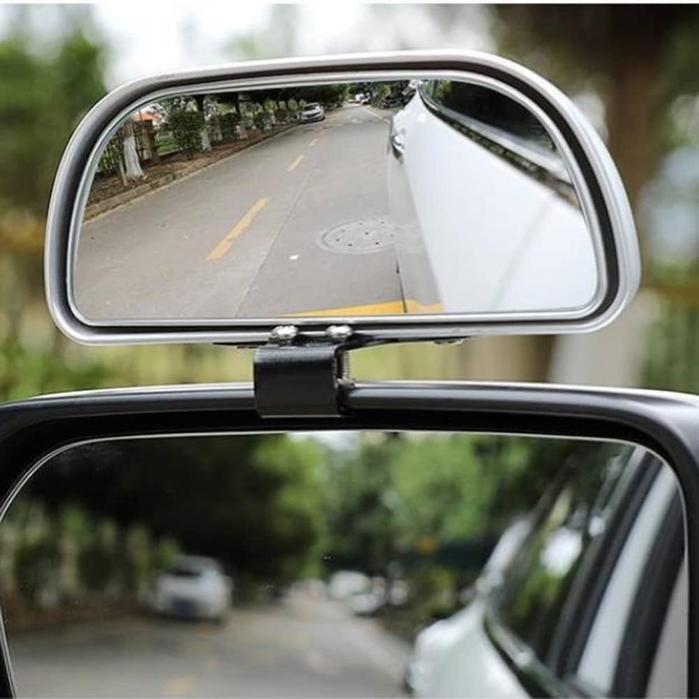 Blind Spot Mirror for Car, Rectangle Rear View HD Glass Wide Angle Mirror, Auto Interior Baby Mirror for Cars Trucks Suvs Rvs Accessories image number 4
