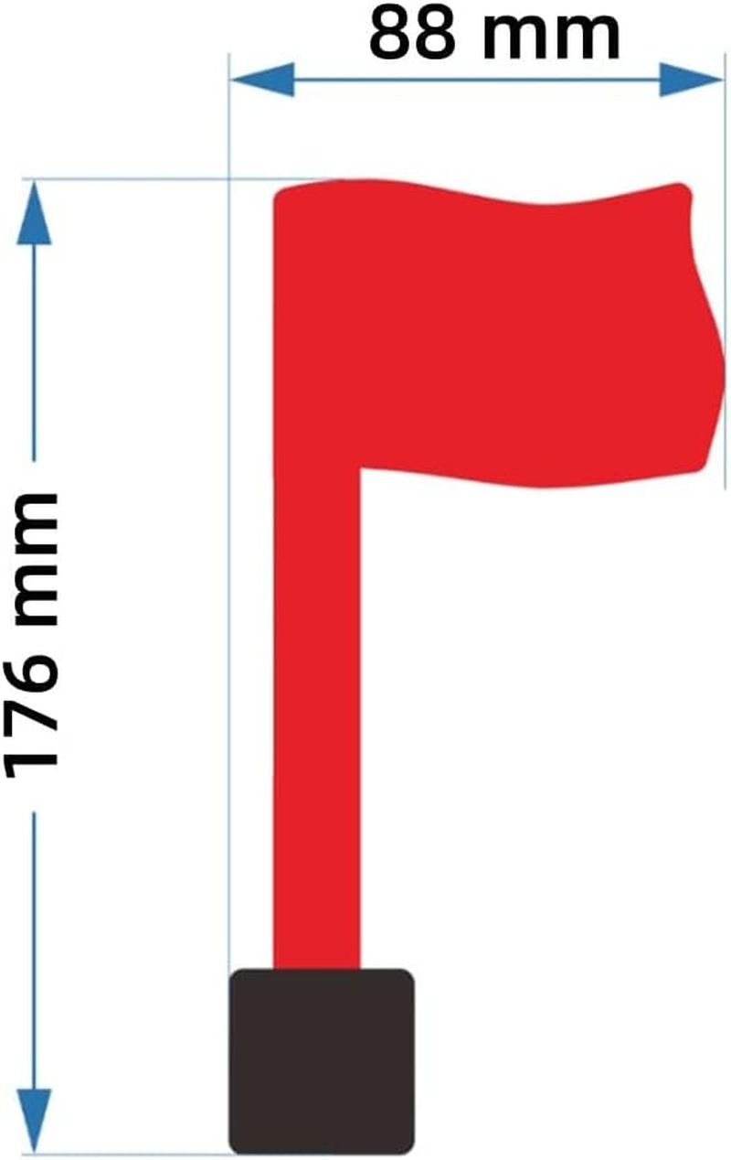 Easy-Install Mailbox Flag Replacement Kit Upgrade Your Mailbox with a Red Flag,Fits All Mailboxes,Wall Mount Mailbox Flag,Mailbox Flag Replacement (1) image number 5