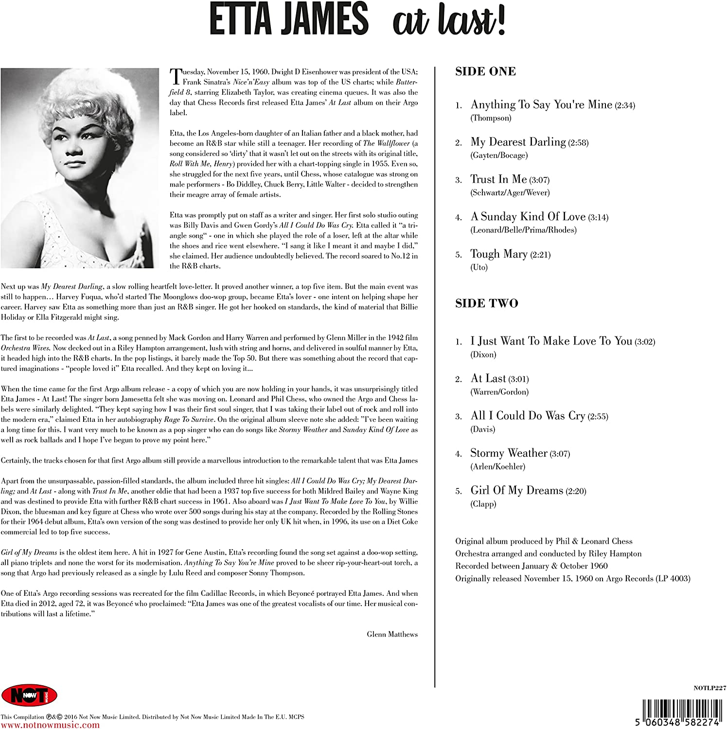 At Last (180G/Yellow Vinyl)