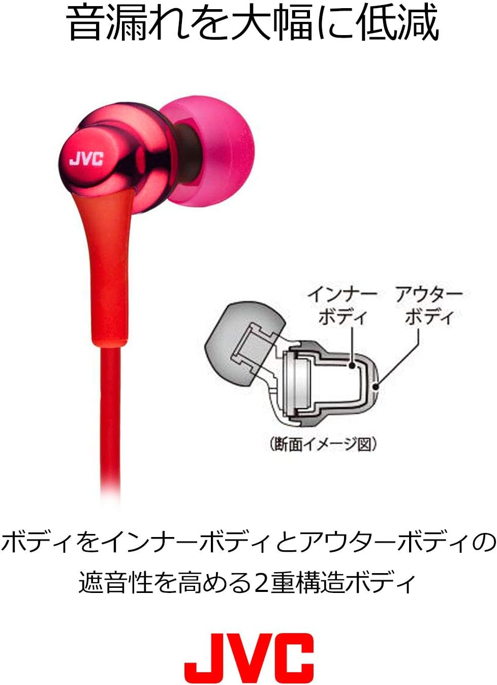 JVCKENWOOD JVC HA-FX26-Z Wired In-Ear Earphones, Light Blue image number 3