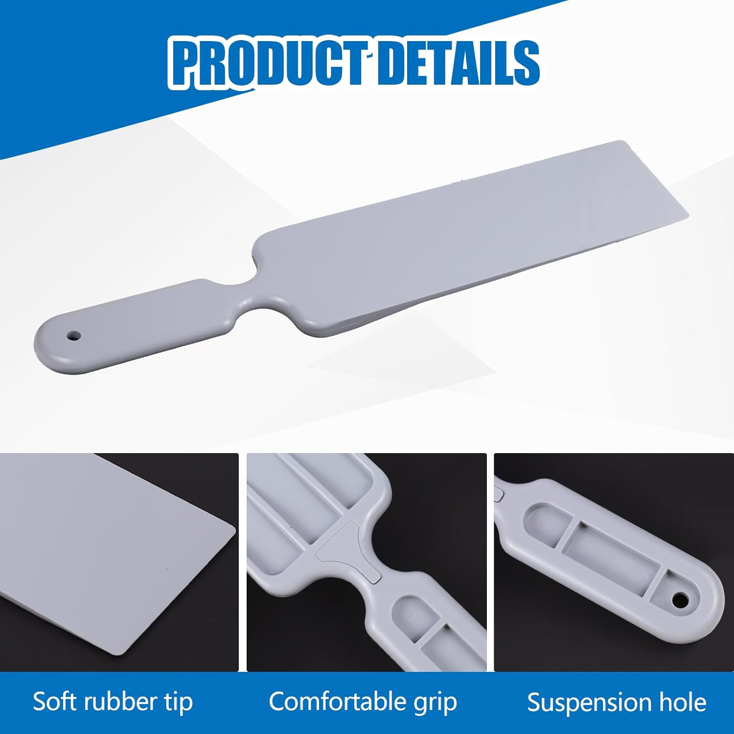 Hovom Car Bulldozer Squeegee, Long Handle Tint Tools, Scrubber Bulldozer Squeegee for Car Window Cleaning/Vinyl Wrap/Snow Frost Ice Removal, Automotive Flat Glass Tint Squeegees (1PCS: Gray) image number 6