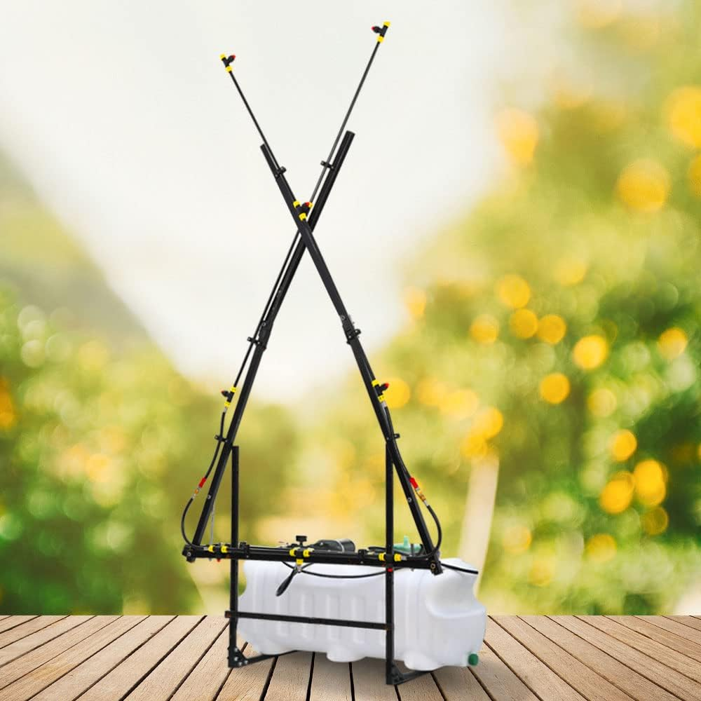 Giantz Weed Sprayer 100L Garden Weeds Killer Spot Sprayers Pump Pressure Lawn Plants Mist Boom Spray Tank, Farm Agricultural Equipment, 100PSI Diaphragm Pumps with 5M 8 Nozzles and 6M Hose