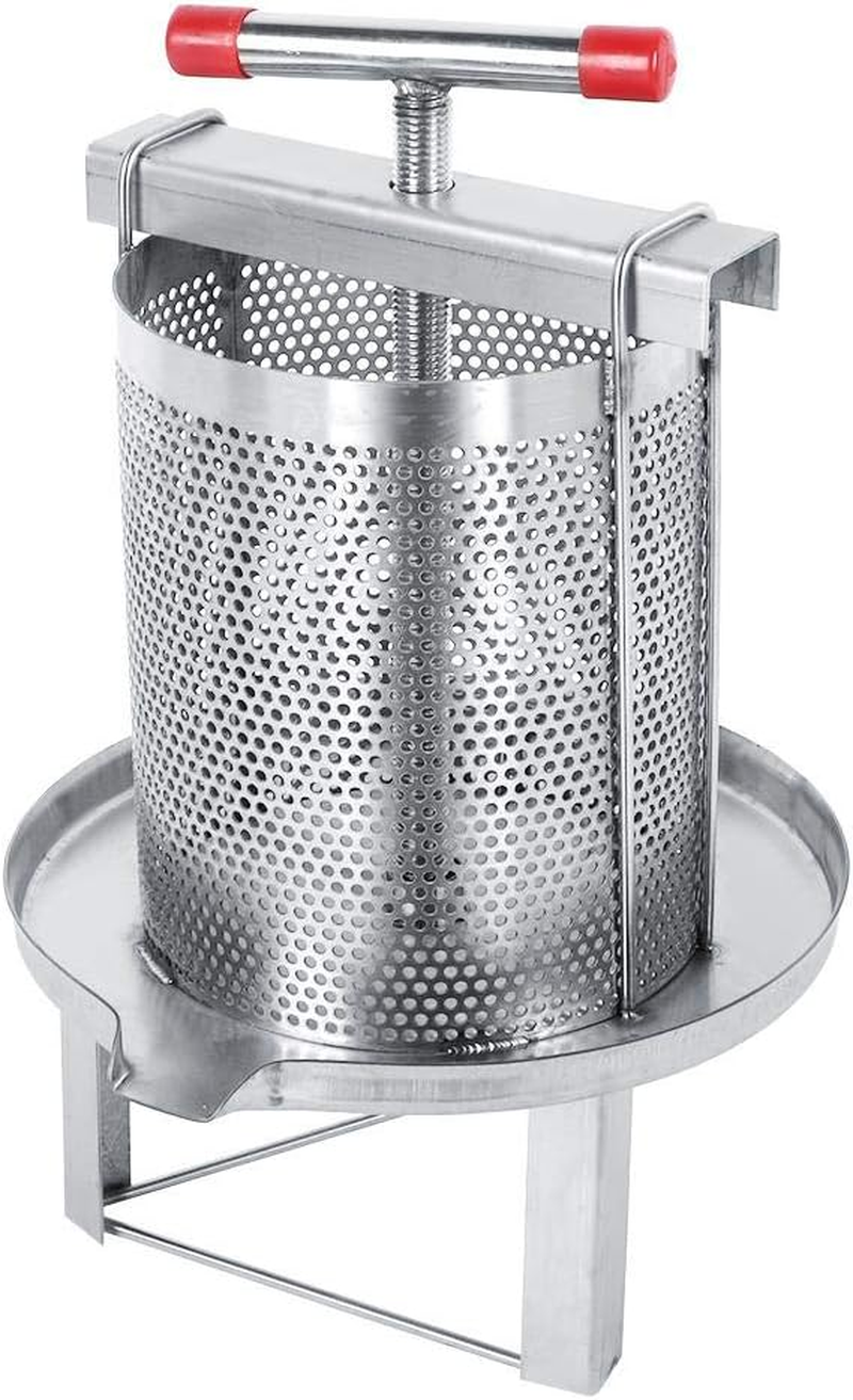 Beekeeping Tools Manual Mesh Honey Wax Press,Stainless Steel Household Manual Honey Presser Wax Press Beekeeping Tool with Filter Making Equipment for Self in Home image number 6