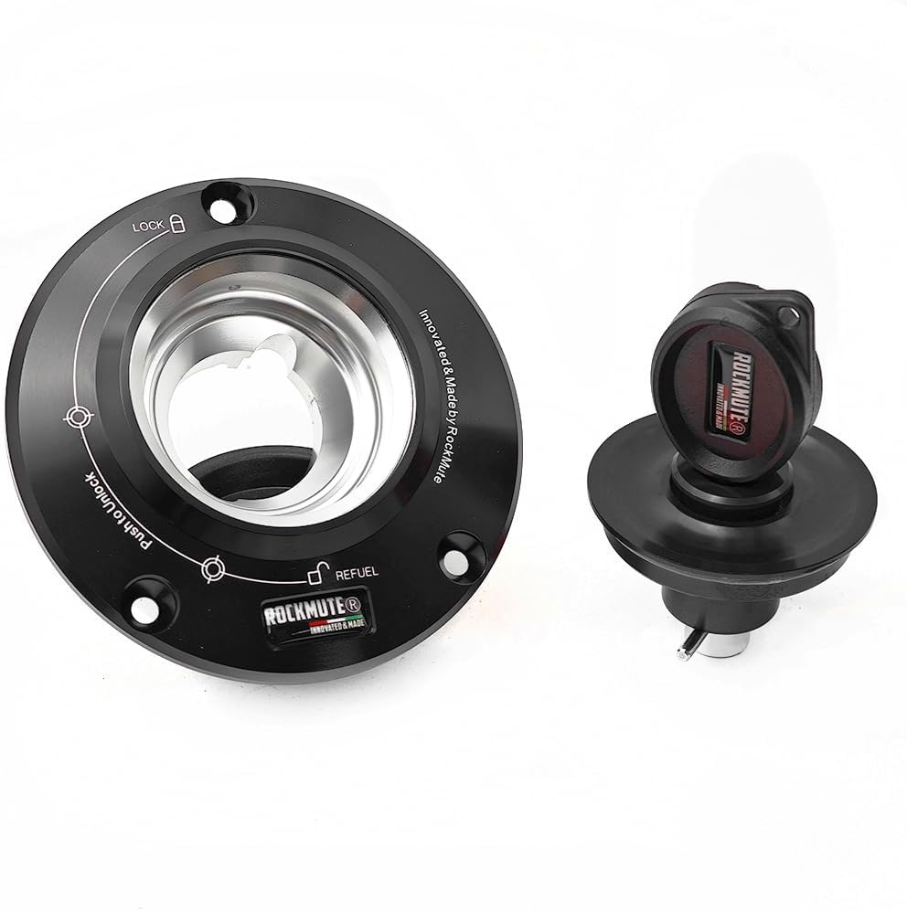 Keylock Fuel Tank Cap for HONDA MSX125/GROM 2017-2020, CBR250RR 2017-2022, CB300R 2019 2020 Motorcycle Gas Cover Replacement (Black)