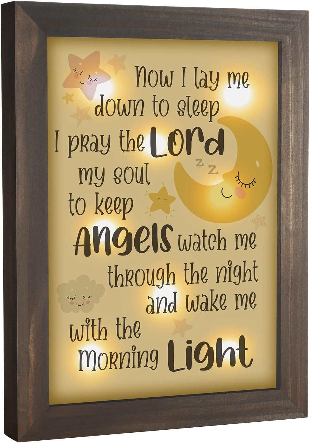 Baptism Gifts for Girl Boy - Baby Baptism Gifts for Girl Boy, Baby Christening Gifts for Girls and Boys, Nursery Decor Night Light - Now I Lay Me down to Sleep image number 3