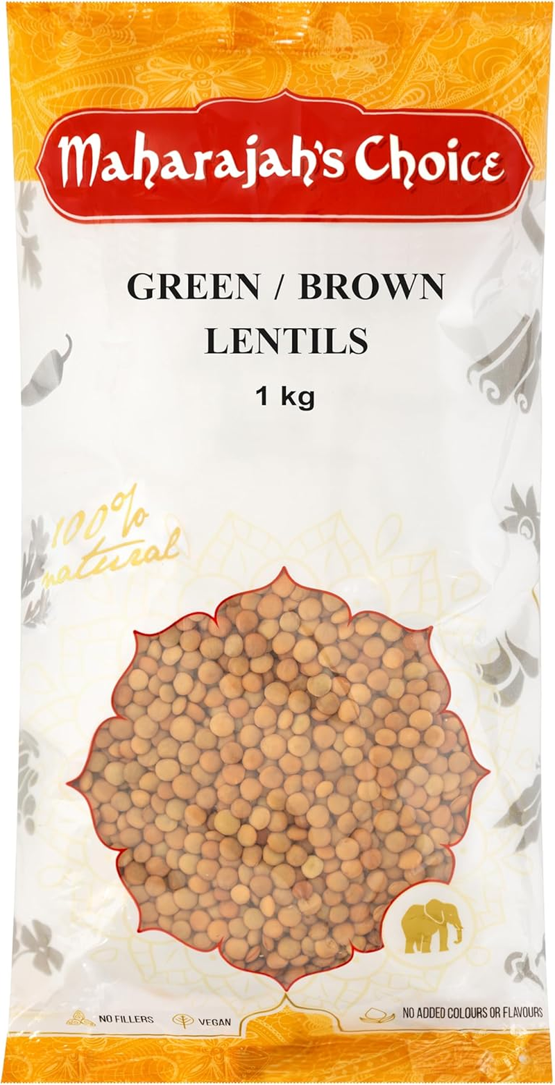 Maharajah'S Choice Brown/Green Lentils, 1 Kg