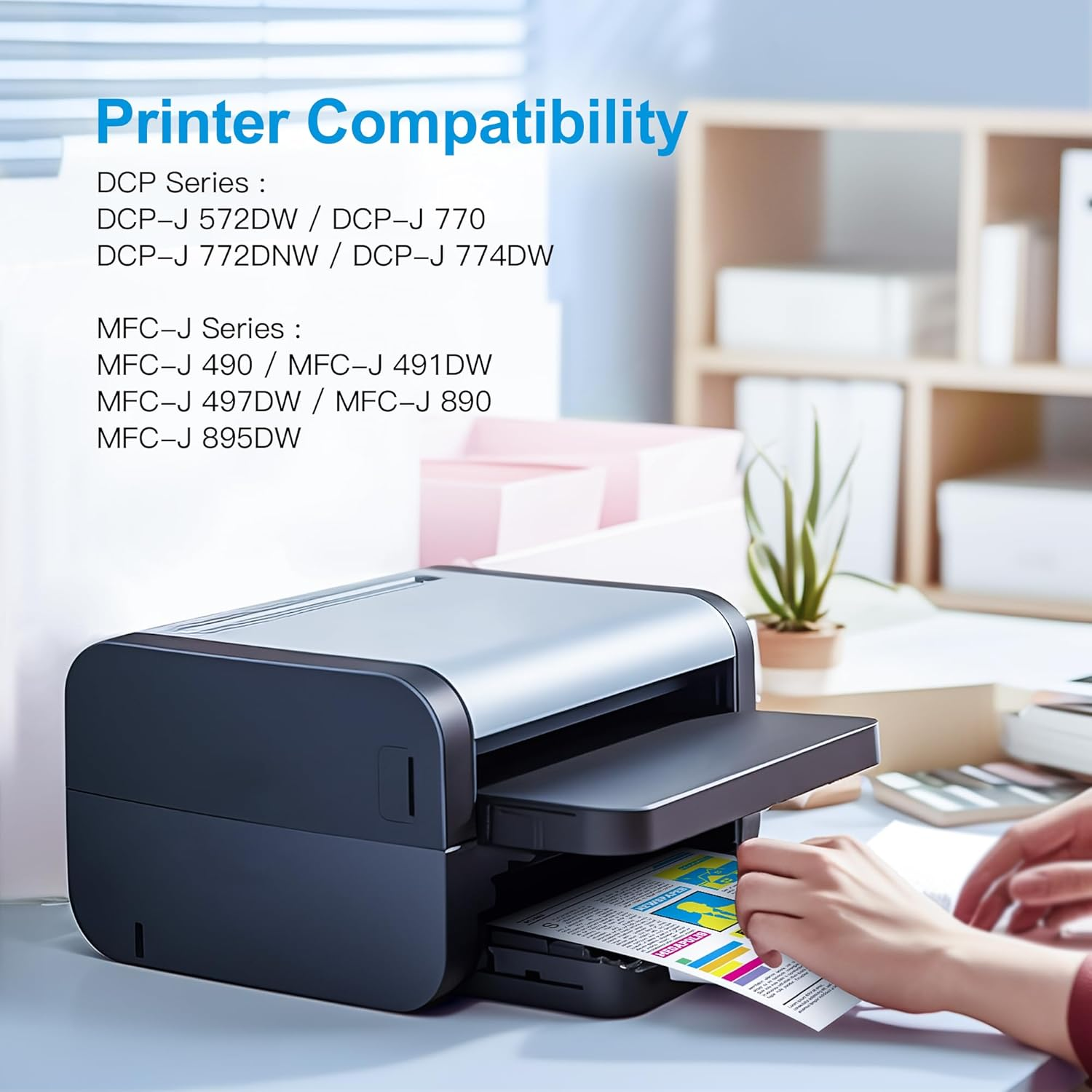 Uniwork LC3213 Printer Cartridges Compatible with Brother LC3213 LC-3213 for Brother MFC-J491DW MFC-J497DW Dcp-J572Dw MFC-J890DW MFC-J895DW DCP-J772DW DCP-J774DW (Black, Cyan, Magenta, Yellow) image number 1
