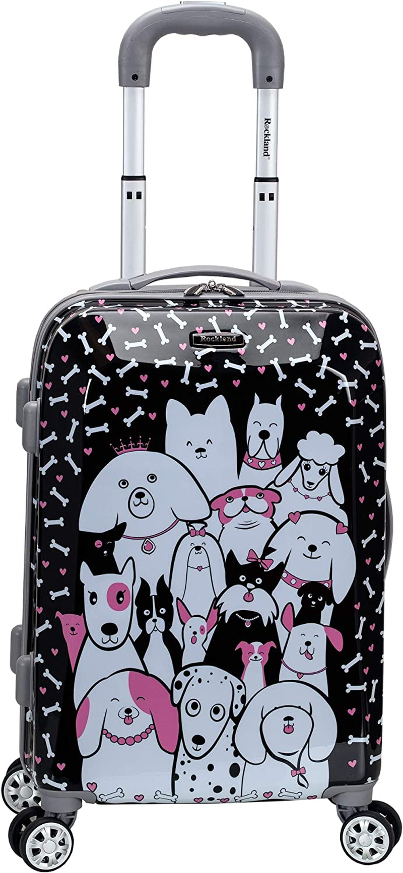 Rockland Vision Hardside Spinner Wheel Luggage, Multicolor, Carry-On 20-Inch, Multicolor, Carry-On 20-Inch, Vision Hardside Spinner Wheel Luggage image number 2