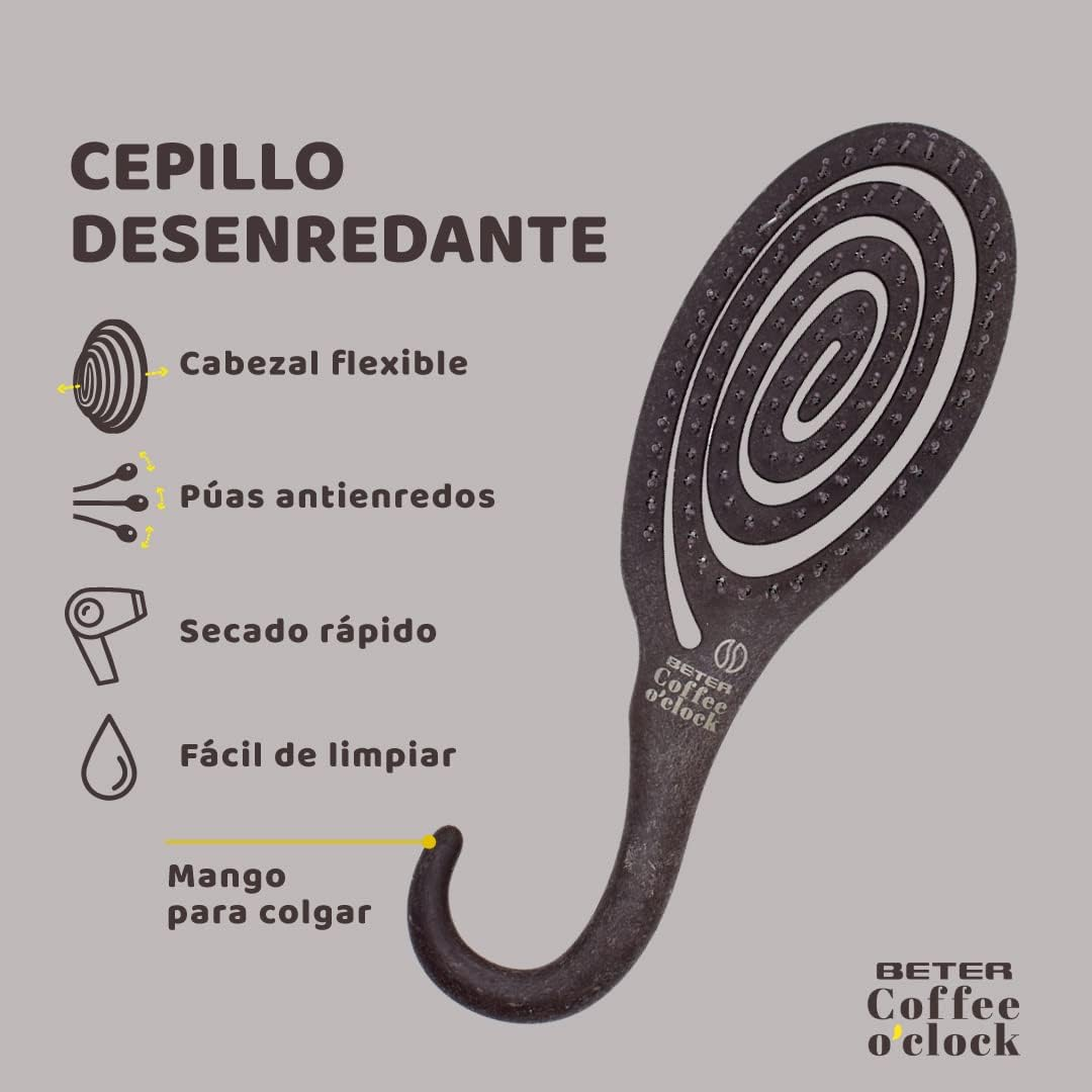 Beter - Detangling Hair Brush with Flexible Picks and Anti-Pull - Modelocoffee O'Clock image number 3