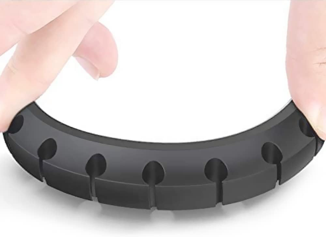 SOULWIT 3-Pack Cable Holder Clips, Desktop Cable Organizer Cord Wire Management for USB Charging Cable Power Cord Mouse Cable PC Office Home (753-Slot-Black) image number 6