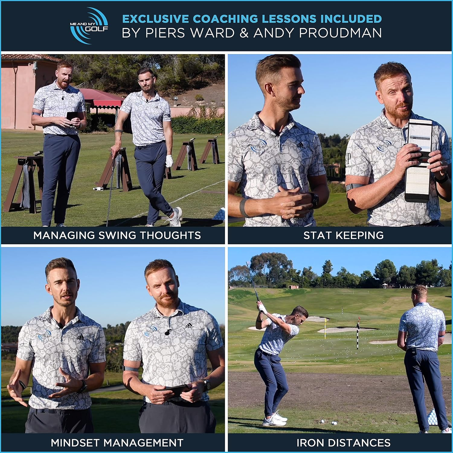 ME and My Golf Premium Scorecard Holder and Stat Sheet with Unlimited Printable Sheets - Includes Instructional Training Videos image number 1