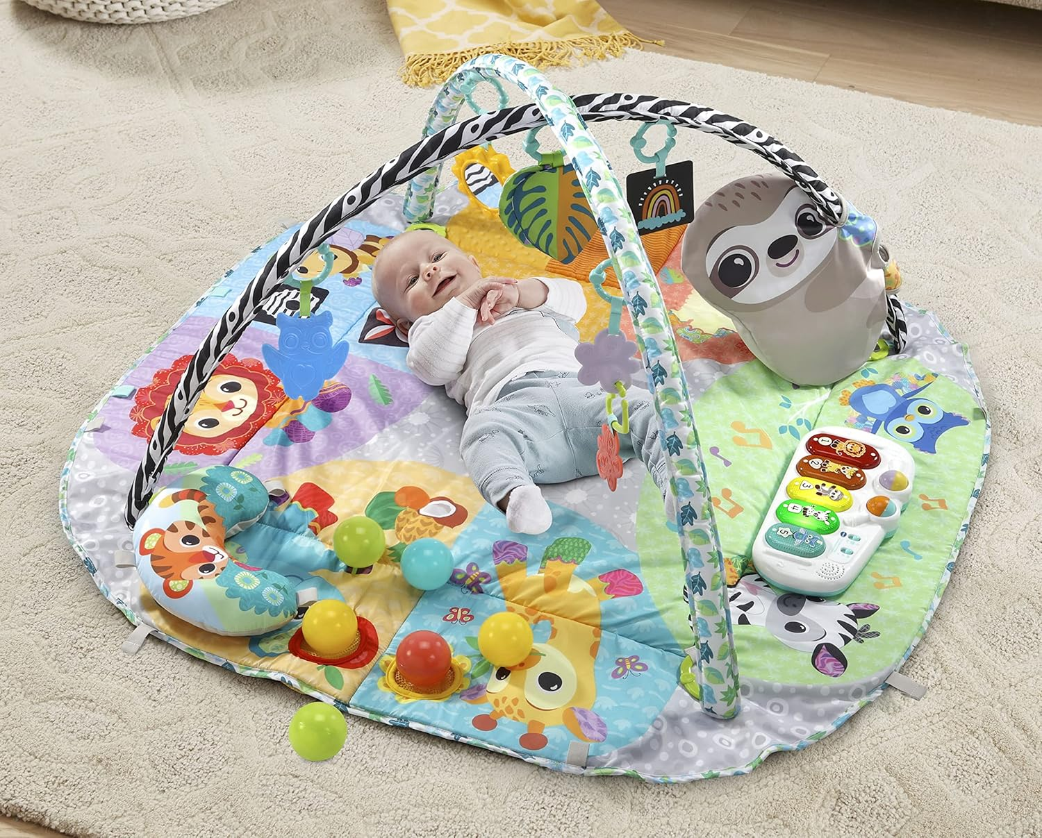 Vtech 7-In-1 Grow with Baby Sensory Gym - Baby Play Gym, Play Mat - 550003 - Multicolour image number 1