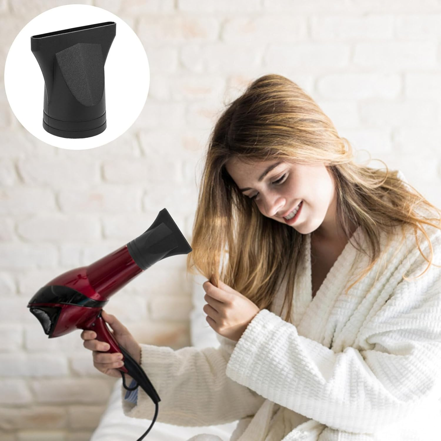 Set of 3 Hair Dryer Diffuser Concentrator Nozzle Replacement Hair Dryer Hair Dryer Concentrator Hair Dryer Nozzle Hair Dryer Comb Hair Dryer Styling Tool Travel Val