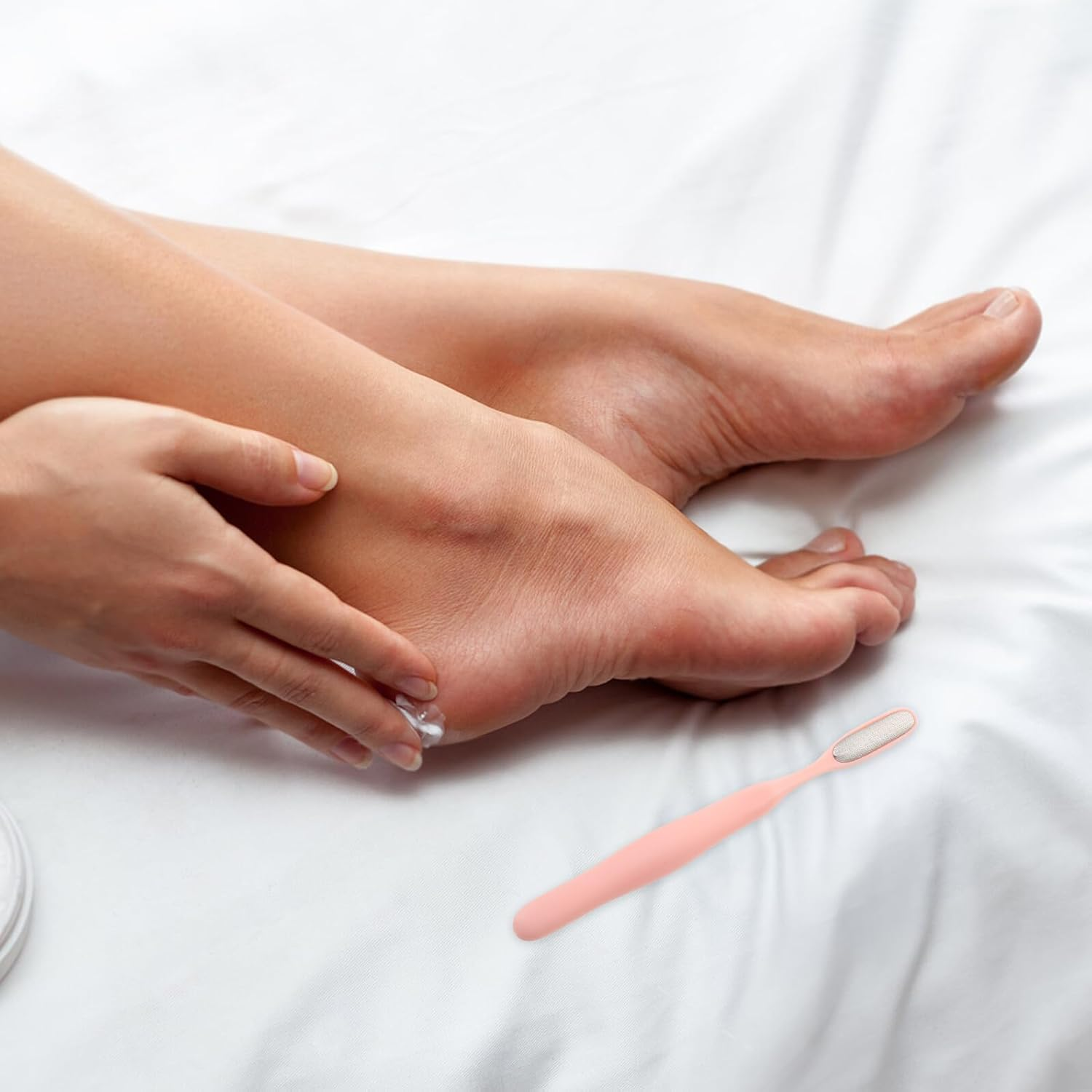 BIUDECO 3Pcs Stainless Steel Pedicure Foot File with Pumice Stone Handle Manual Callus Remover for Hard Skin Dead Skin Scraper Foot Heel Exfoliating Tool for Precise Toe and Finger Use image number 4