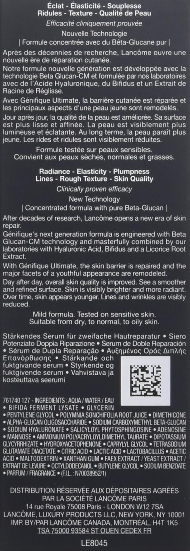 Lanc&ocirc;me GNF ULTIMATE SERUM REFILL B50ML image number 4