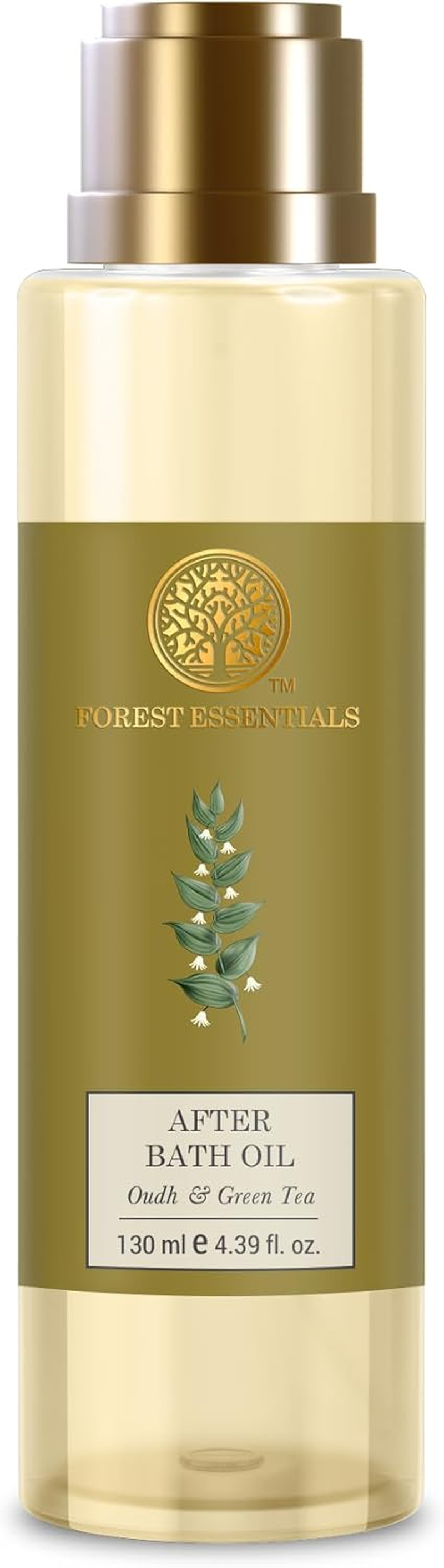 Forest Essentials after Bath Oil Oudh & Green Tea 130 Ml (Body Oil) image number 1