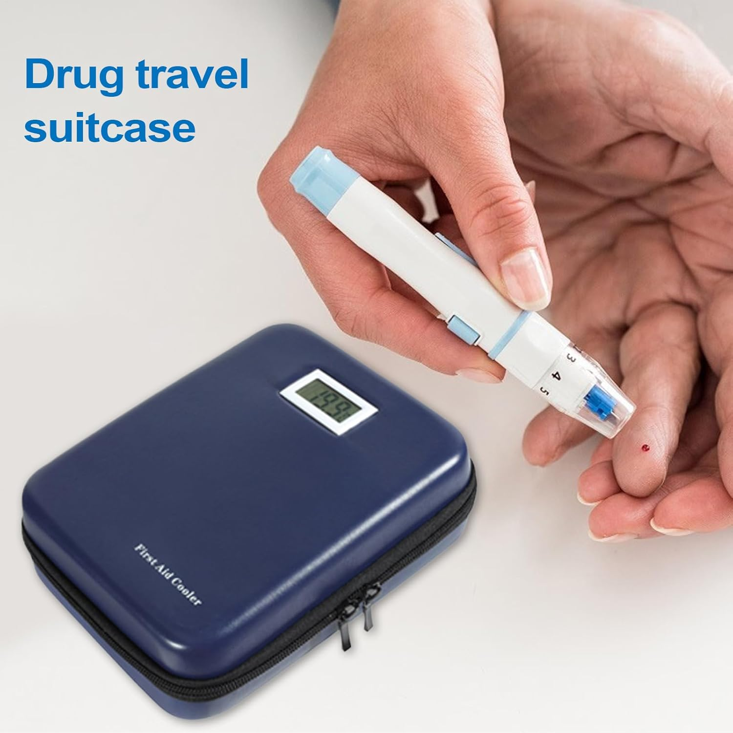 Cooler Bag,Insulated Freezer Bag for 9-12 Hours | Cooling Case Box with Storage Function for Cool Travel Hiking Camping Outdoor Flight Business Trip Car Home