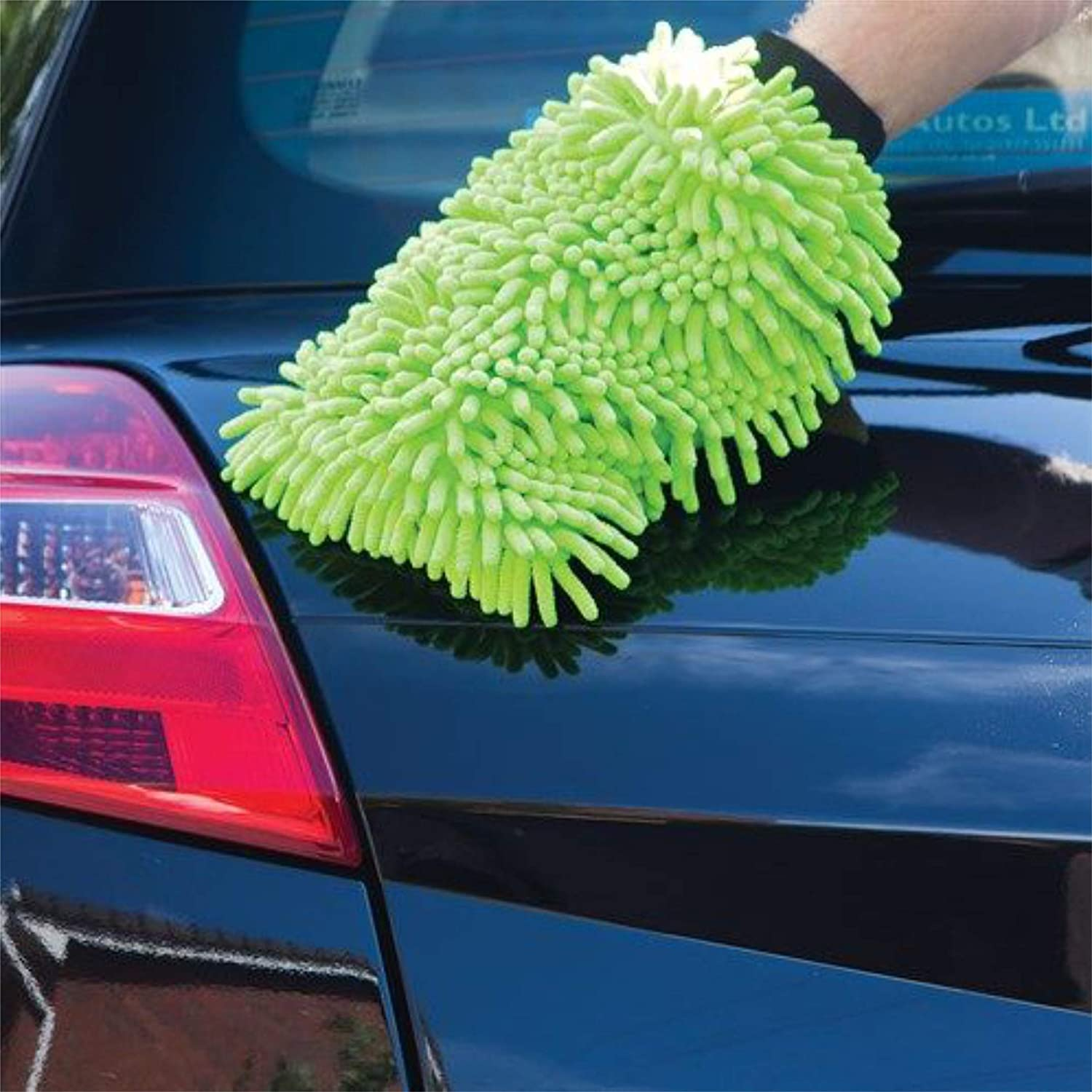 Premium Car Wash Glove Microfibre | Scratch-Free Car Wash Mitt | Double Sided Glove for Car Cleaning | Auto Detailing,Washing and Cleaning image number 3