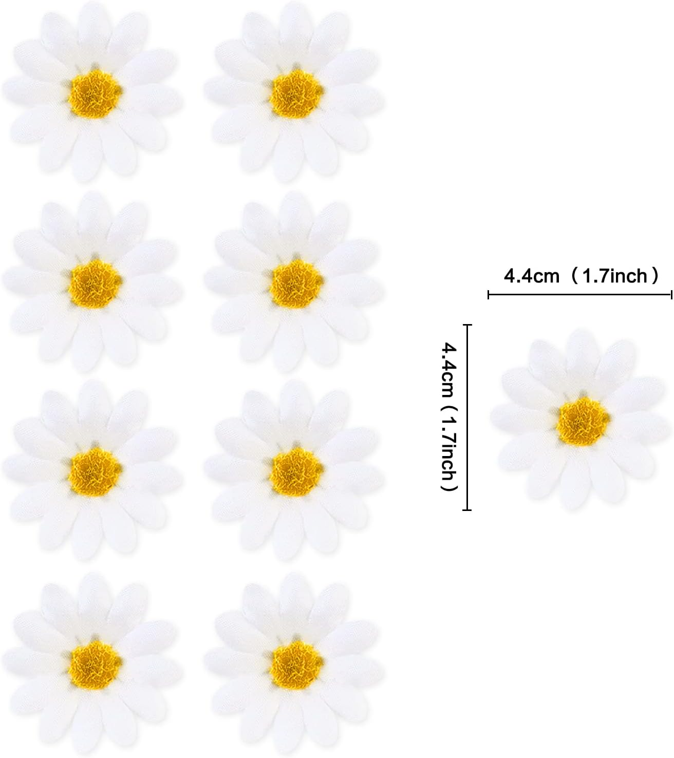 20PCS Daisy Cupcake Toppers Daisy Flower Cupcake Picks Flower Theme Spring Birthday Wedding Bridal Baby Shower Birthday Party Decoration Supplies White - Pinkq 2024 image number 5