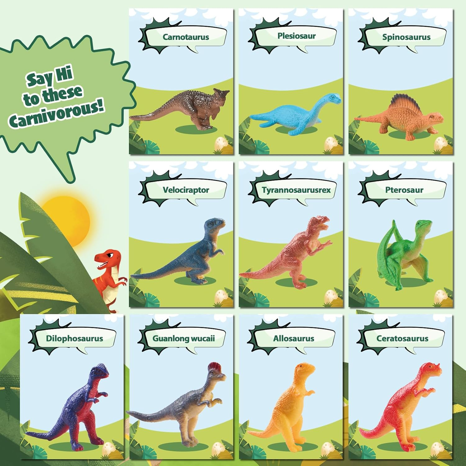 Dinosaur Bath Bombs for Kids with Surprise Inside, 10 Pack Natural Dino Egg Bath Bombs with Exclusive Carnivorous Dinosaur Toys, Fun Bath Gifts for Boys, Girls & Toddlers image number 4