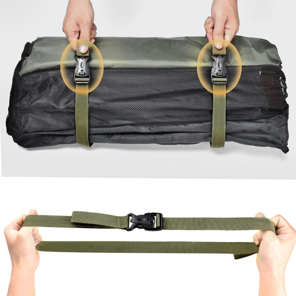 Chiffonade 4-Pack Heavy Duty Adjustable Nylon Luggage Straps with Safety Buckle, 135Cm (53") Packing Belts for Suitcases, Backpacks, Camping Gear image number 5