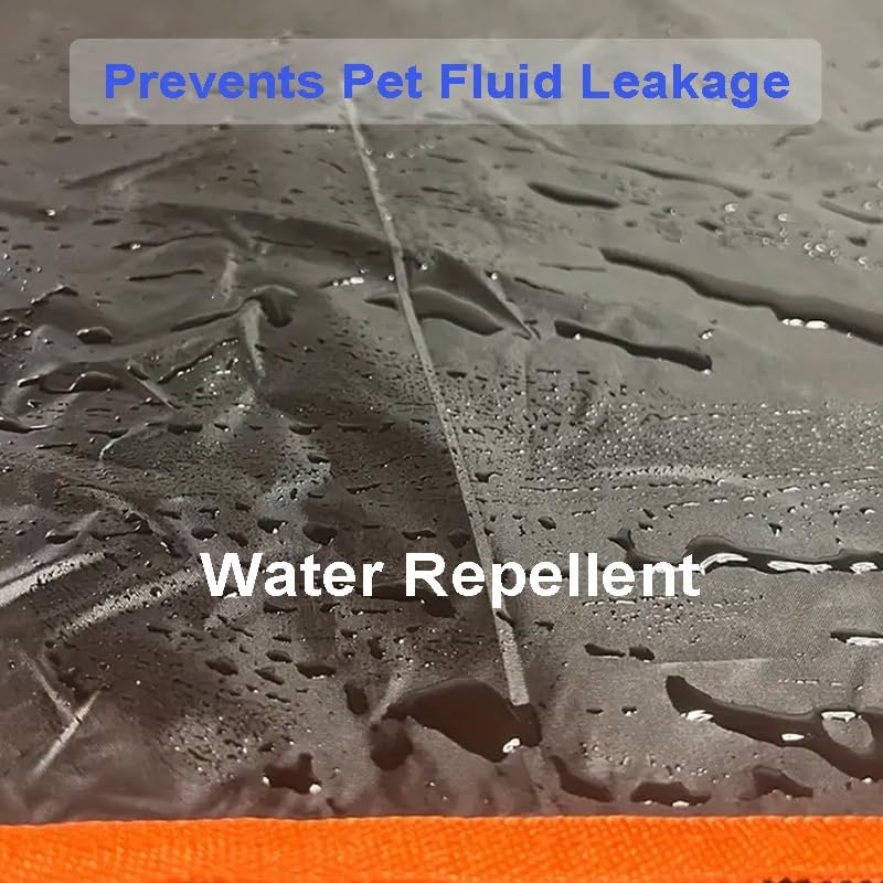 LORJE SUV Cargo Liner for Dogs, Car Boot Liner for Dog，Waterproof Pet Cargo Cover Dog Seat Mat for Suvs Sedans Vans, Non-Slip, Large Size Universal Fit, Black image number 4