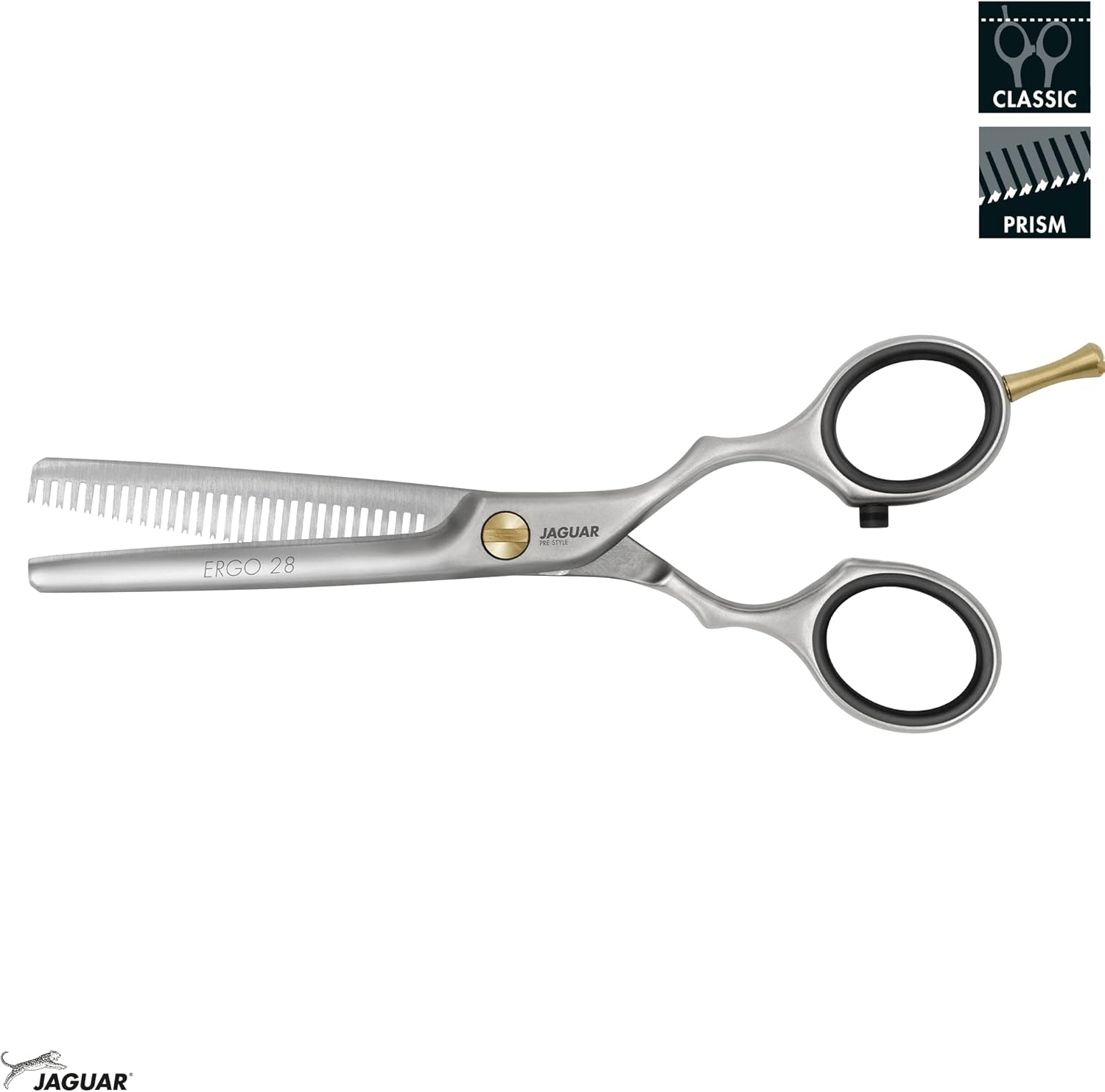 JAGUAR PRE STYLE ERGO 28 Modelling Scissors 5.5 Inches | Texturing Scissors with 28 Thinning Teeth in Classic Design | Matte | Made in Germany image number 5