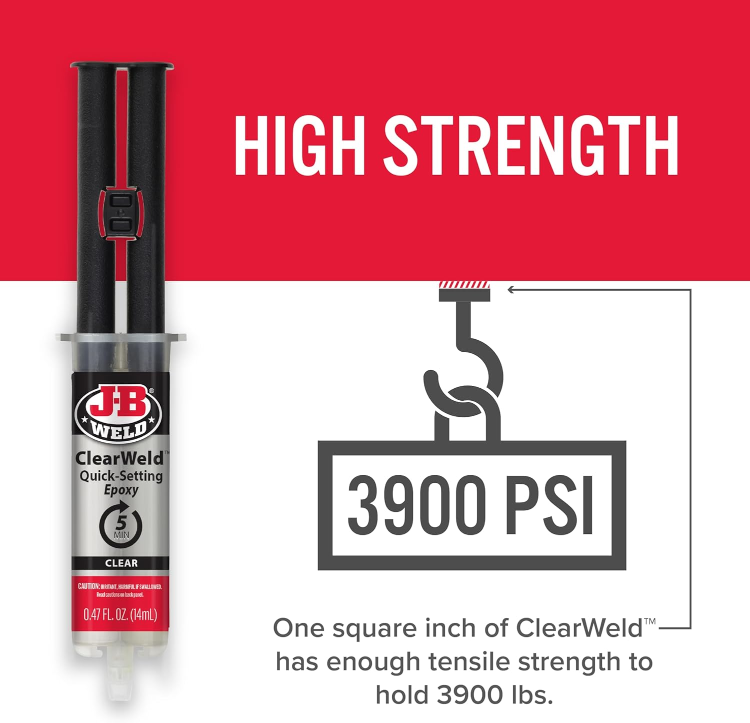 JB Weld Clearweld Syringe, 14 Ml (Pack of 2)