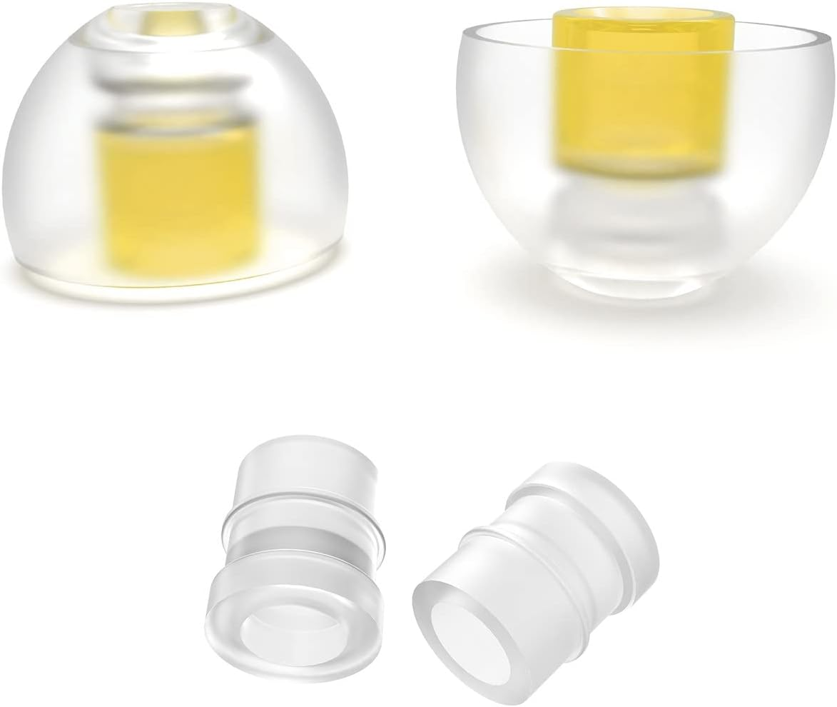 Spinfit CP100 plus for IEM - L - Medical Grade Silicone Patented Eartips, Secure Fit and Supreme Comfort, Reduce Allergic Reaction, One Set Fits Normal and Thin Nozzles(2 Pairs)(With Inserts) image number 5