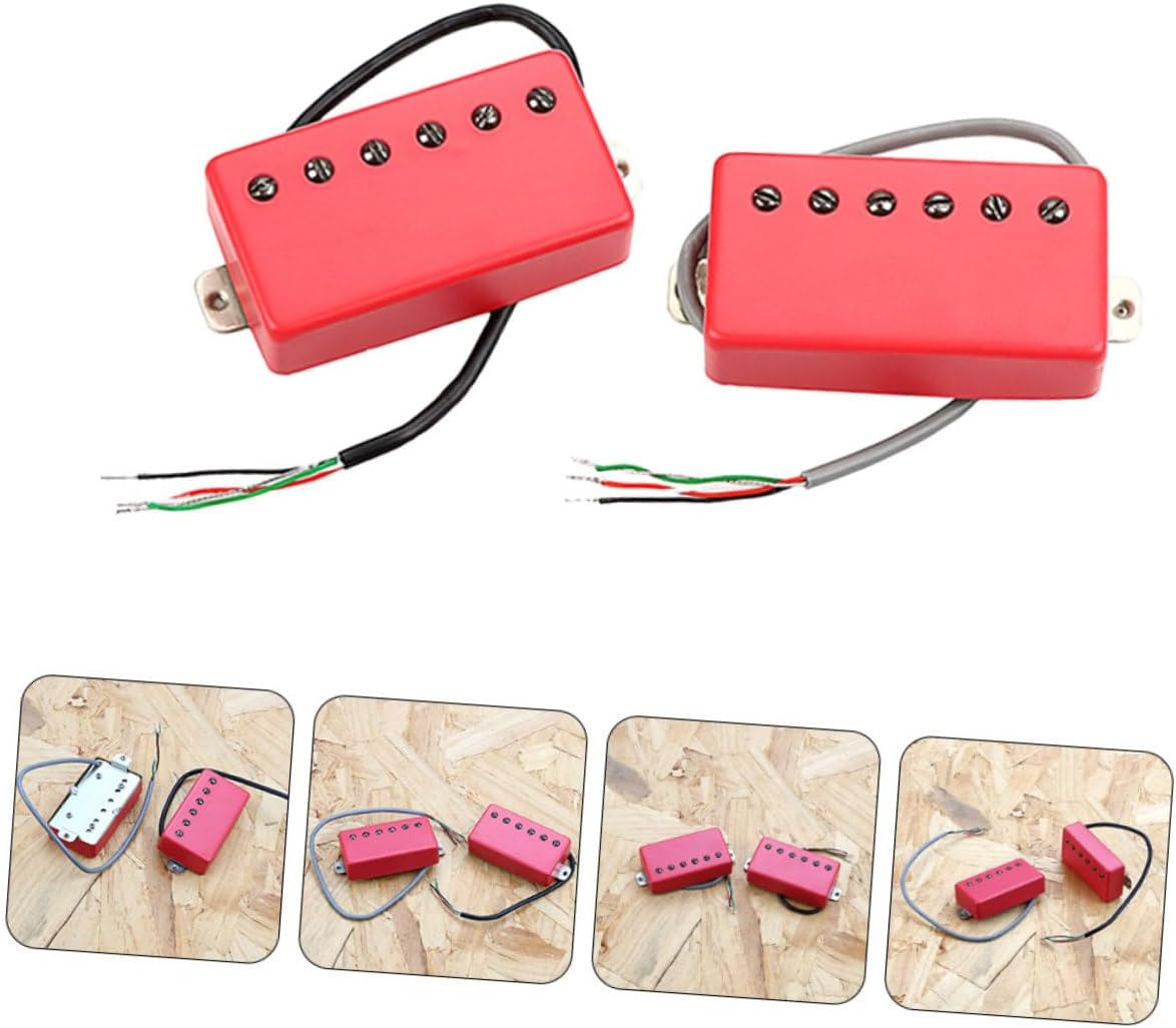 2Pcs Matte Guitar Dual Pickups Acoustic Guitar Pickups Unique Design for Replacement Compatible image number 4