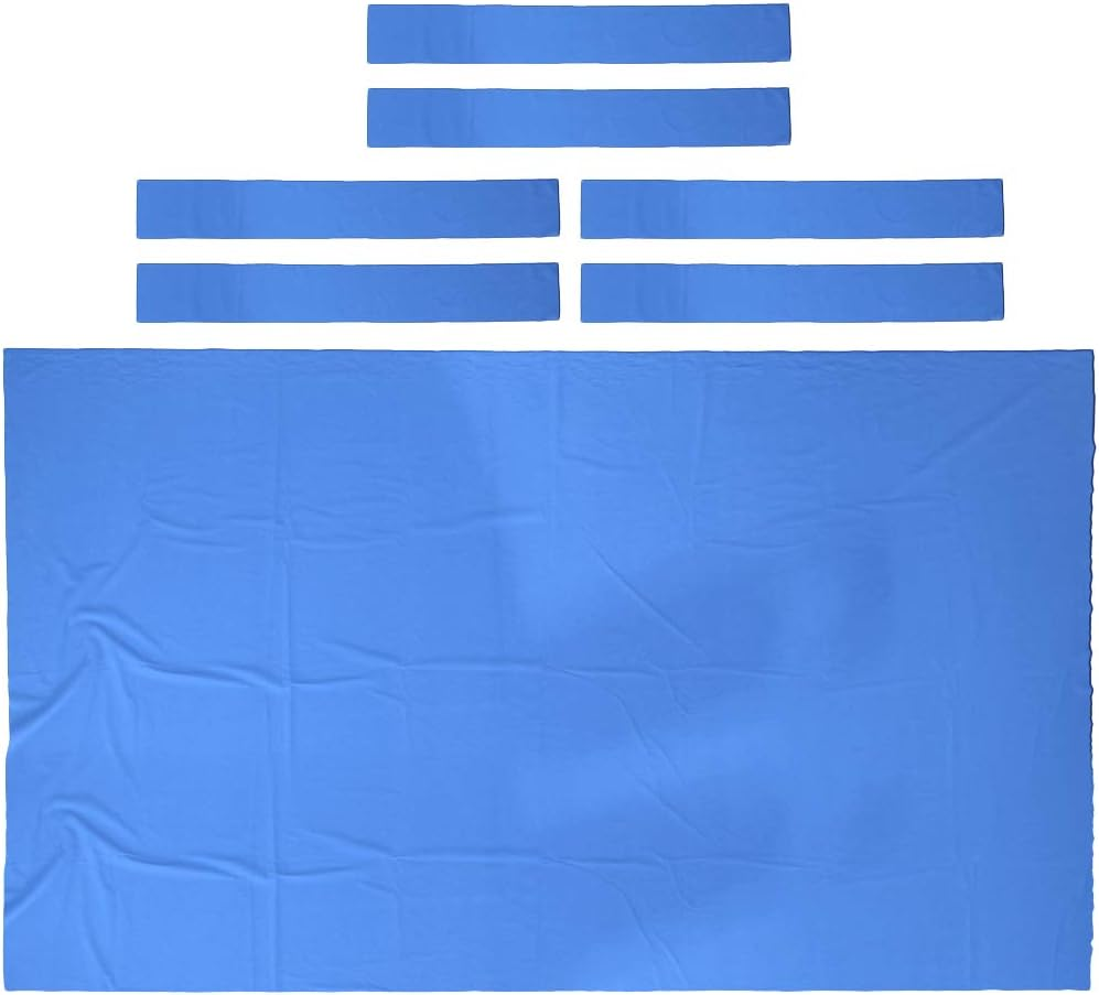 Professional 7Ft 8Ft Pool Table Felt + 6 Felt Strips, Billiard Snooker Cloth Felt for 7 or 8 Foot Table, Study 0.9Mm Thickness - 3 Colors Available