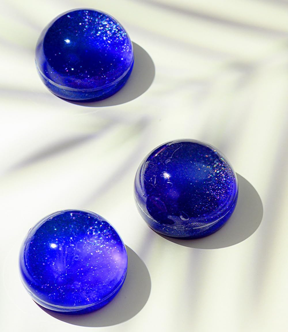 Lucky Sky Scented Botanical Soap Bar,100G Handmade Milky Way Galaxy Essential Oils Scented Bath Soap for Men&Women,Face Body Moisturizing Artisanal Floral Soap with Blistering Net image number 1