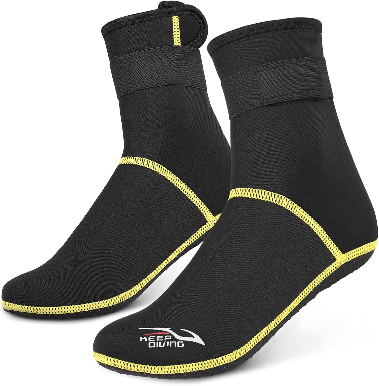 RAYWE Diving Socks 3Mm Neoprene Beach Water Socks Thermal Wetsuit Boots anti Slip Diving Socks for Rafting Snorkeling Sailing Swimming image number 3