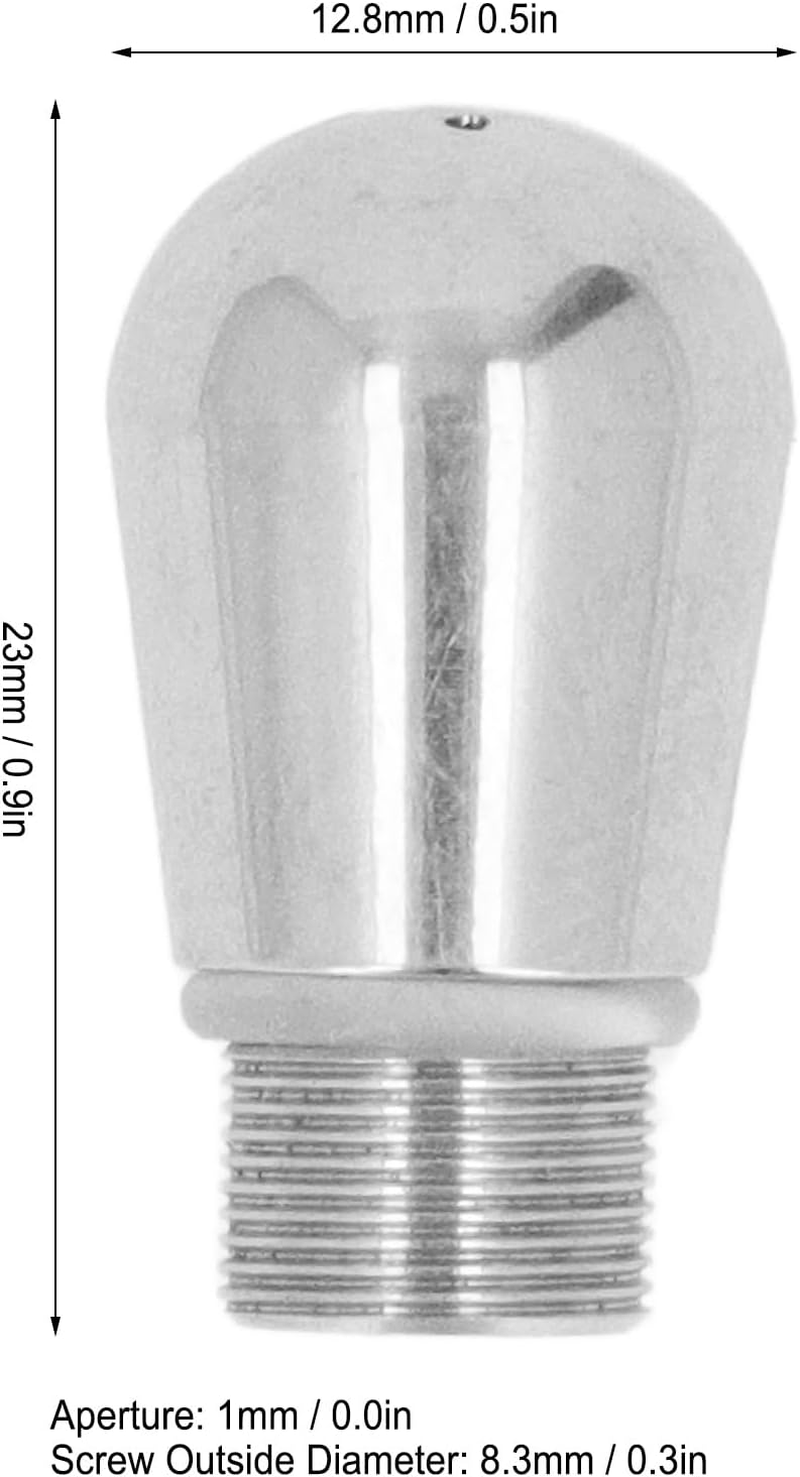 Steam Nozzle Tip Spout, Stainless Steel Tip Milk Foam Spout Rust Proof Coffee Maker Steam Nozzle for Breville 8 Series Coffee Machine 4 Hole