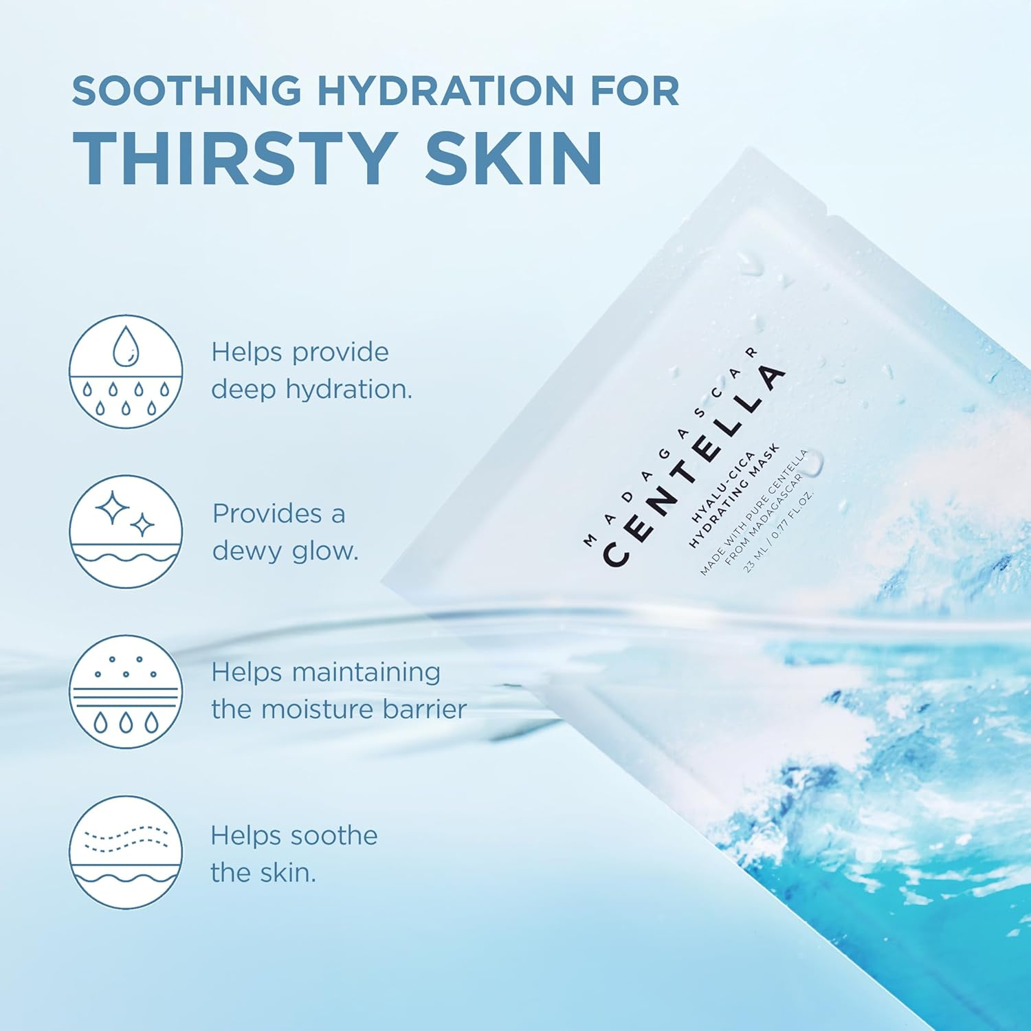 SKIN1004 Madagascar Centella Hyalu-Cica Hydrating Mask 5 Pack image number 1