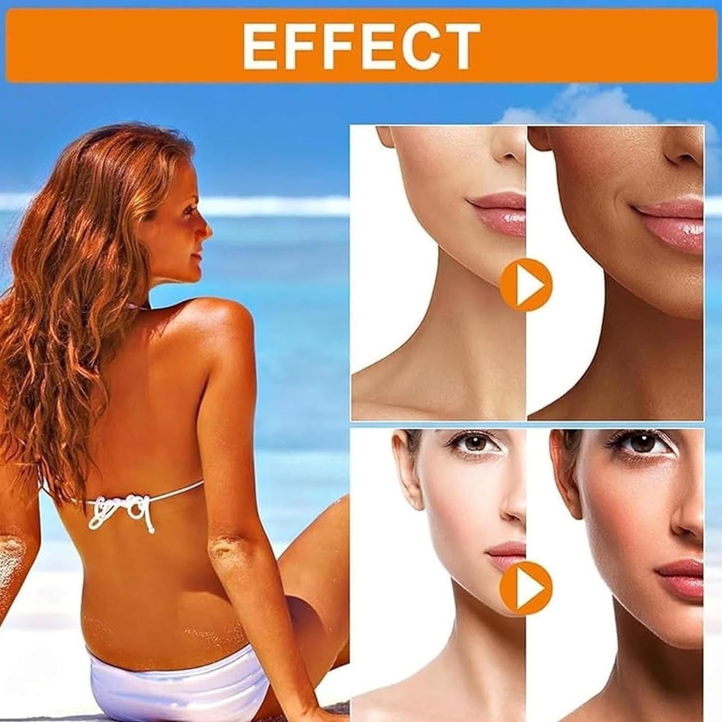 Intensive Tanning Gel,Natural Tanning Accelerator Cream Gel, Intensive Tanning Gel,Brown Tanning Gel, Dark Brown Tanning Gel for Sunbeds & Outdoor Sun image number 2