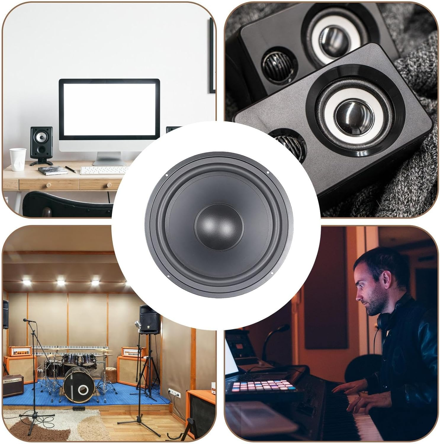 Woofer Speaker - 3-12Inch Woofers Passivee Radiatorr | Enhanced Bass Response Wooferrs, Passive Radiator Designed Speaker for Home and Mobile Audio Subwoofer Enclosures - 12 Inches image number 5