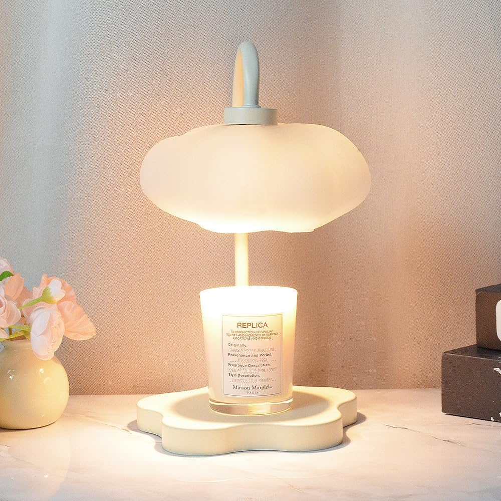 Candle Warmer Lamp with Timer and Dimmer, Gifts for Women Melt Wax Warmer Lamp with 2 Bulbs for Candle Jars House Warming New Home Decor Bedroom image number 3