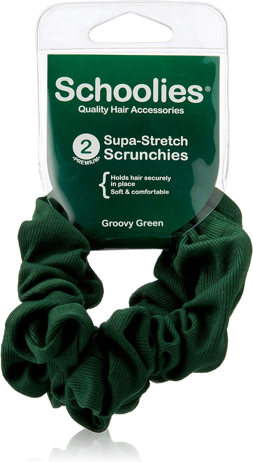 Schoolies Hair Accessories Scrunchie, Unreal Gold, 2 Count