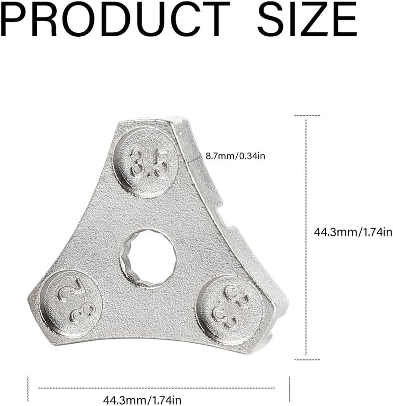 Bicycle Spoke Wrench Tool for Most Bicycle Wheels &ndash; Tire and Rim Tension Adjustment and Repair &ndash; 1 Piece
