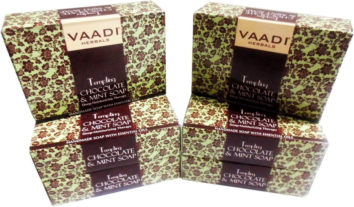 Elbow Foot Knee Scrub Soap (Bar Soap) with Almond and Walnut Scrub - Each 2.65 Oz - Pack of 6 (16 Oz) - Vaadi Herbals image number 5