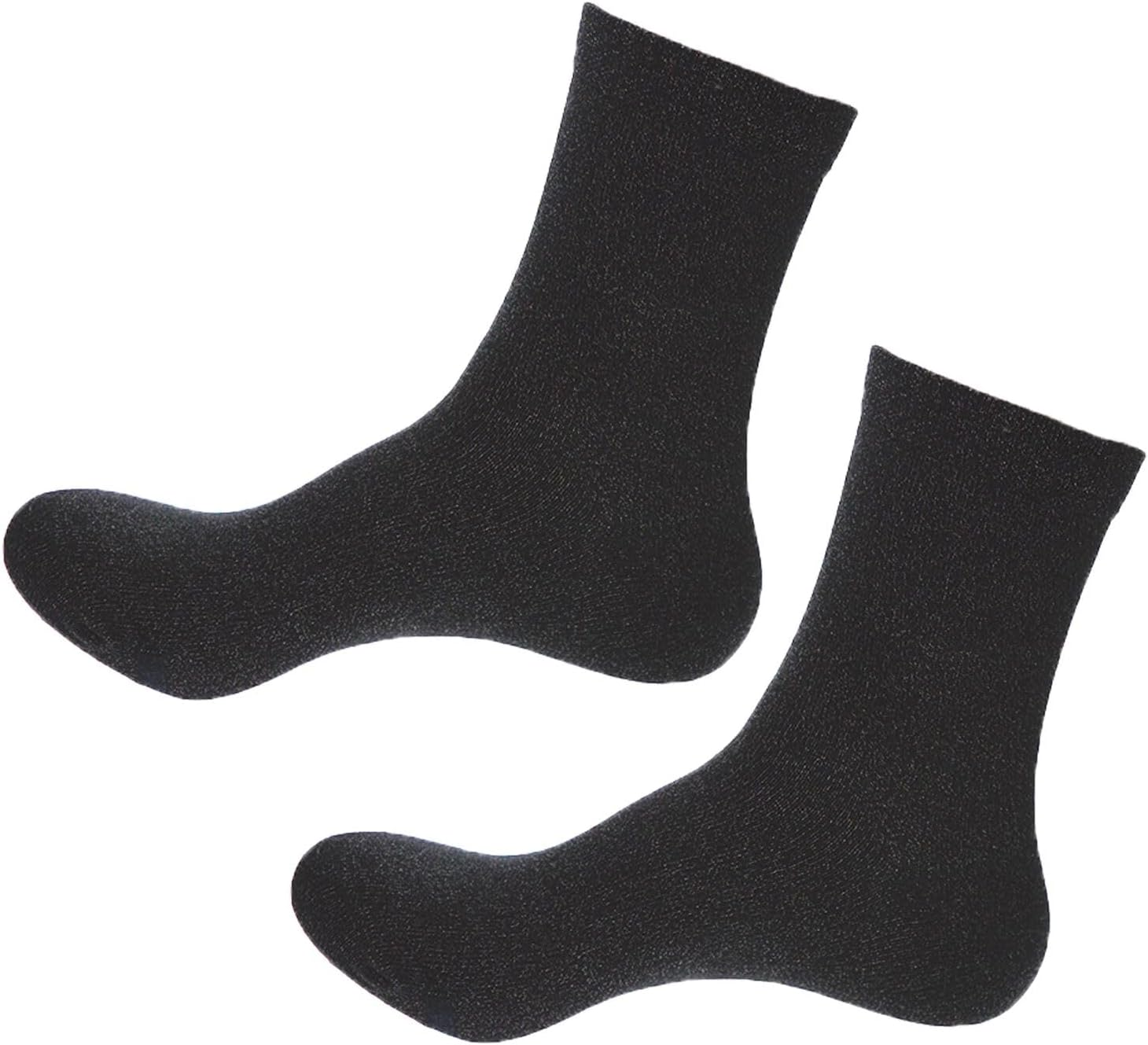 Grounding Socks, Conductive Silver Fiber Crew Socks for Women Men, Earth Connected Socks for Grounding Mat, Sheets, Shoes