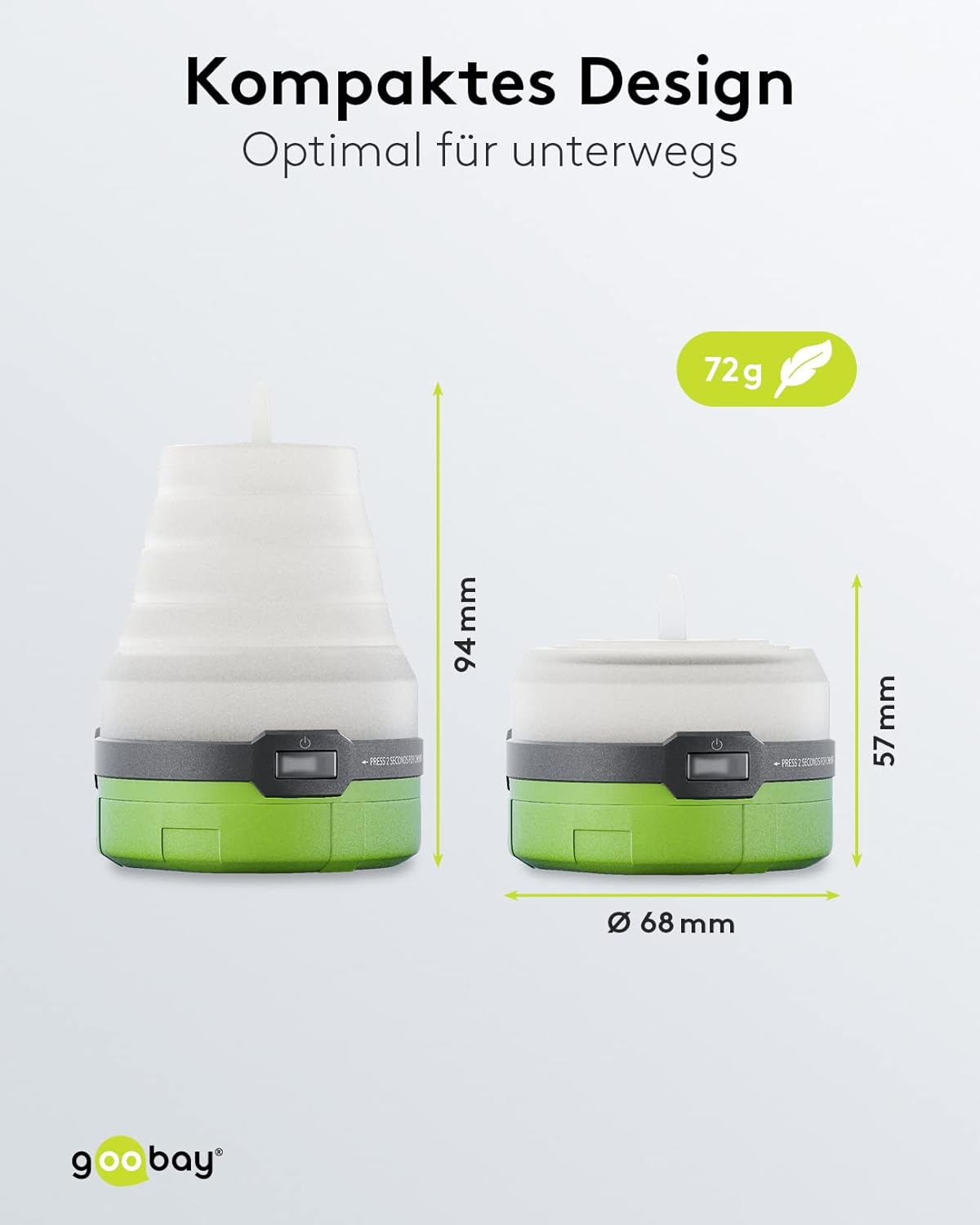 Goobay Collapsible 3 in 1 LED Camping Lantern image number 5