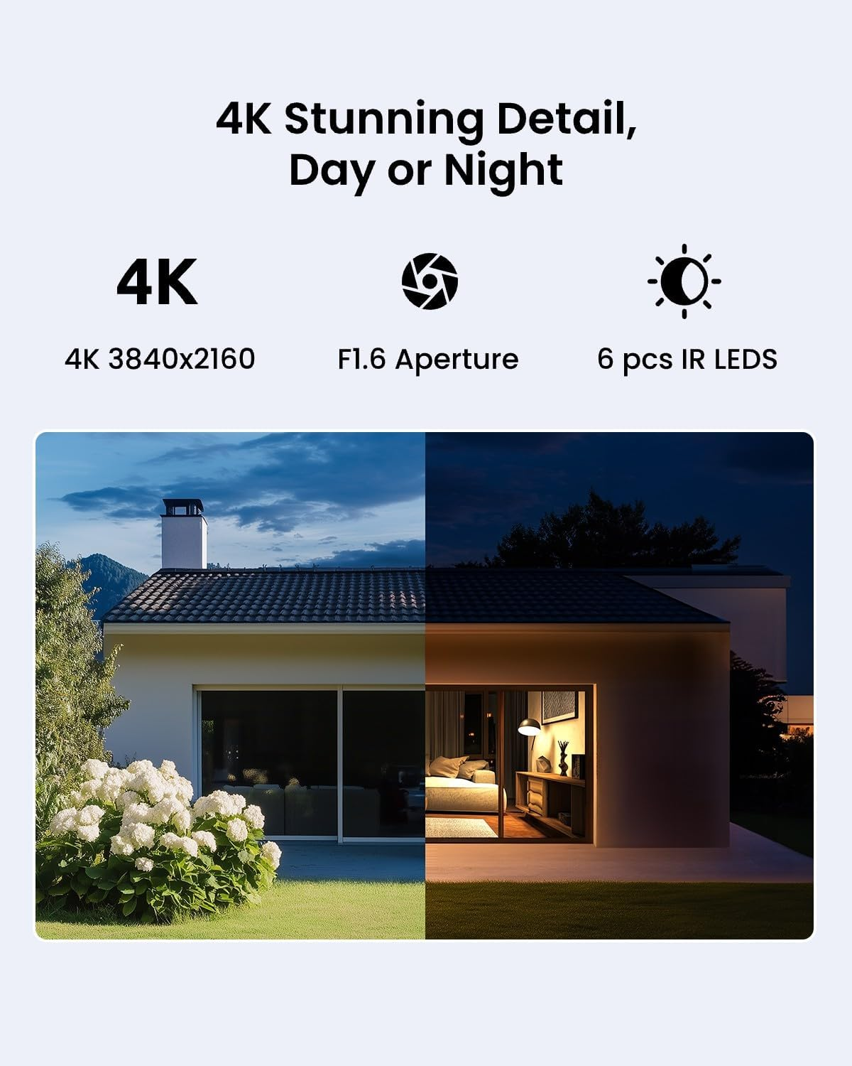 REOLINK 4K Security Wifi Camera Indoor/Outdoor, 8MP Wired & Wireless for Home Surveillance, Spotlight Color Night Vision, 5G/2.4Ghz, Smart Detection, IP65 Weatherproof, Local/Cloud Storage, Lumus Pro image number 1