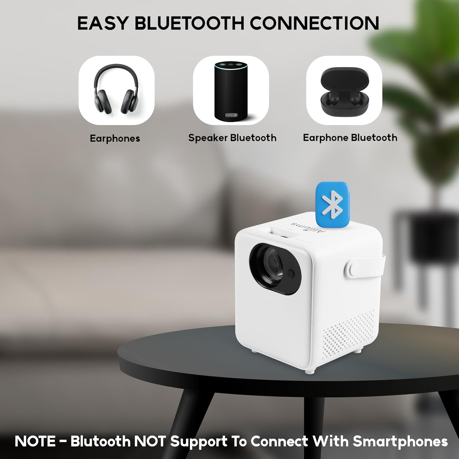 ALLIUMS Ultimate 9500Lumens HD 1080P Supported Projector, Top Projector Choice for Home Entertainment, Projector Excellence at Its Best, Discover the Future of Projector Technology